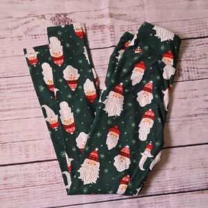 Lularoe Santa Leggings Tween -BN